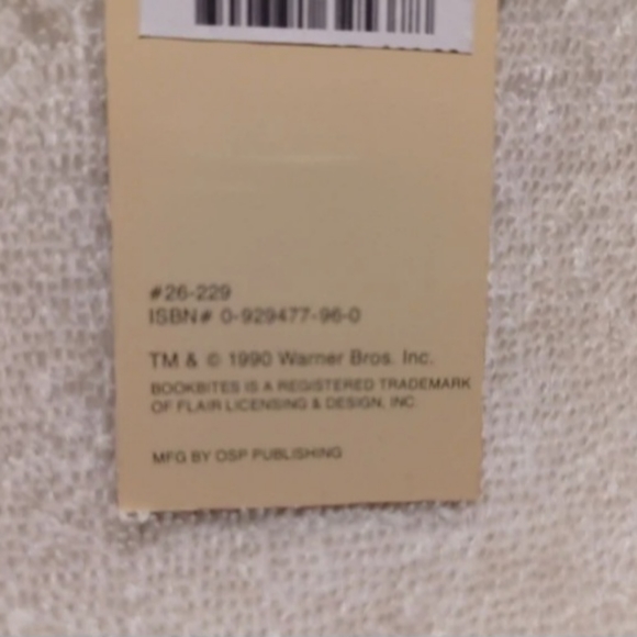 Vintage Looney tunes Dizzy Devil party book mark - Picture 5 of 5